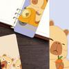 30Pcs Cartoon Cute Capybara Themed Non-Repeating Delicate Bookmarks Reading Pages Books Tagged Students Stationary Supplies