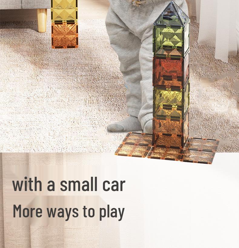 Магнитные плитки для окон «Изумруд»: Образовательные строительные блоки для детей