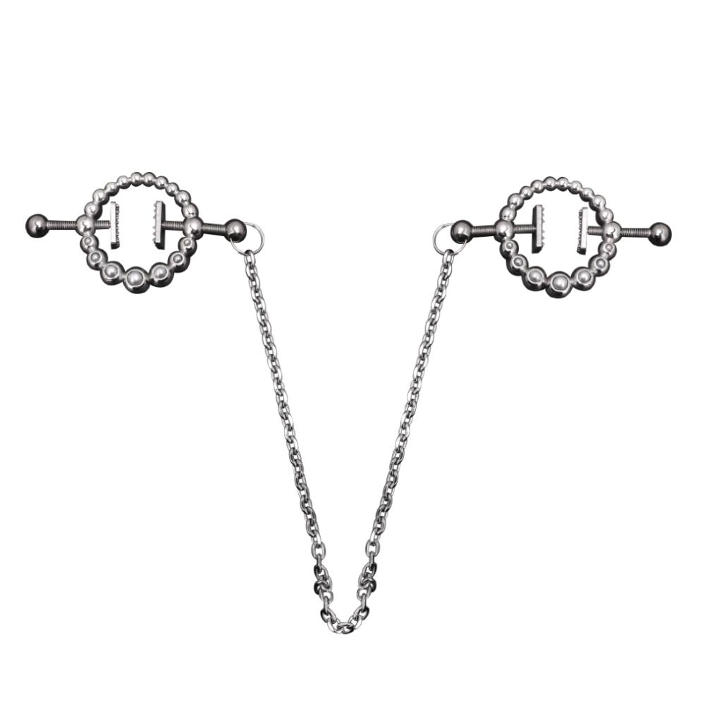 Nipple Clamps with Chain Nipple Stimulator Flirting Nipple Clamp Sex Toys for Couple