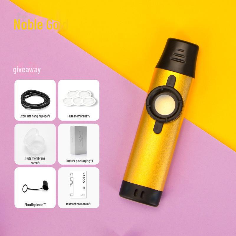 Премиальный металлический казу для легкого аккомпанемента на укулеле и гитаре