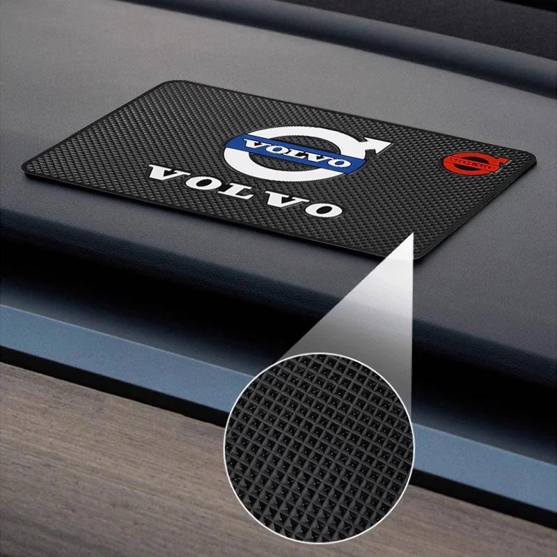 ПВХ Коврик на приборную панель автомобиля Противоскользящий Силиконовый коврик Для Volvo Rdesign Polestar AWD V50 S60 XC60 S40 XC40 XC90 V60 S80 S90 V90 V70 T6