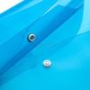 10PCS Stationery file bag, snap on transparent plastic A4 thick large capacity student storage bag, data archive paper