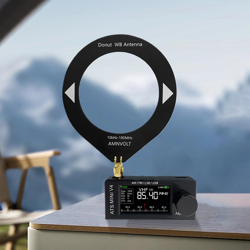 AMNVOLT V4 ATS MINI Радио с усилителем для наушников Полнодиапазонное DSP-радио Портативный AM FM Радиоприемник для прогулок, походов, кемпинга