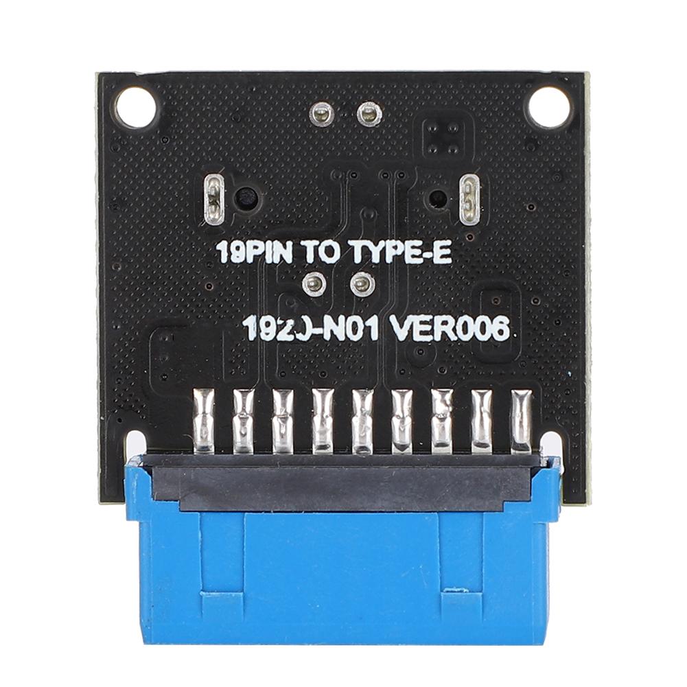 Motherboard Expansion Card USB3.0 Front 19PIN to 3.1 TYPE C Front Type E Adapter 20 to 19PIN