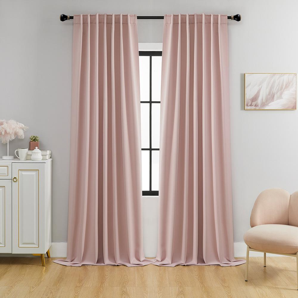 Blackout Curtain Rod Bag Dark Loop Rod Curtain