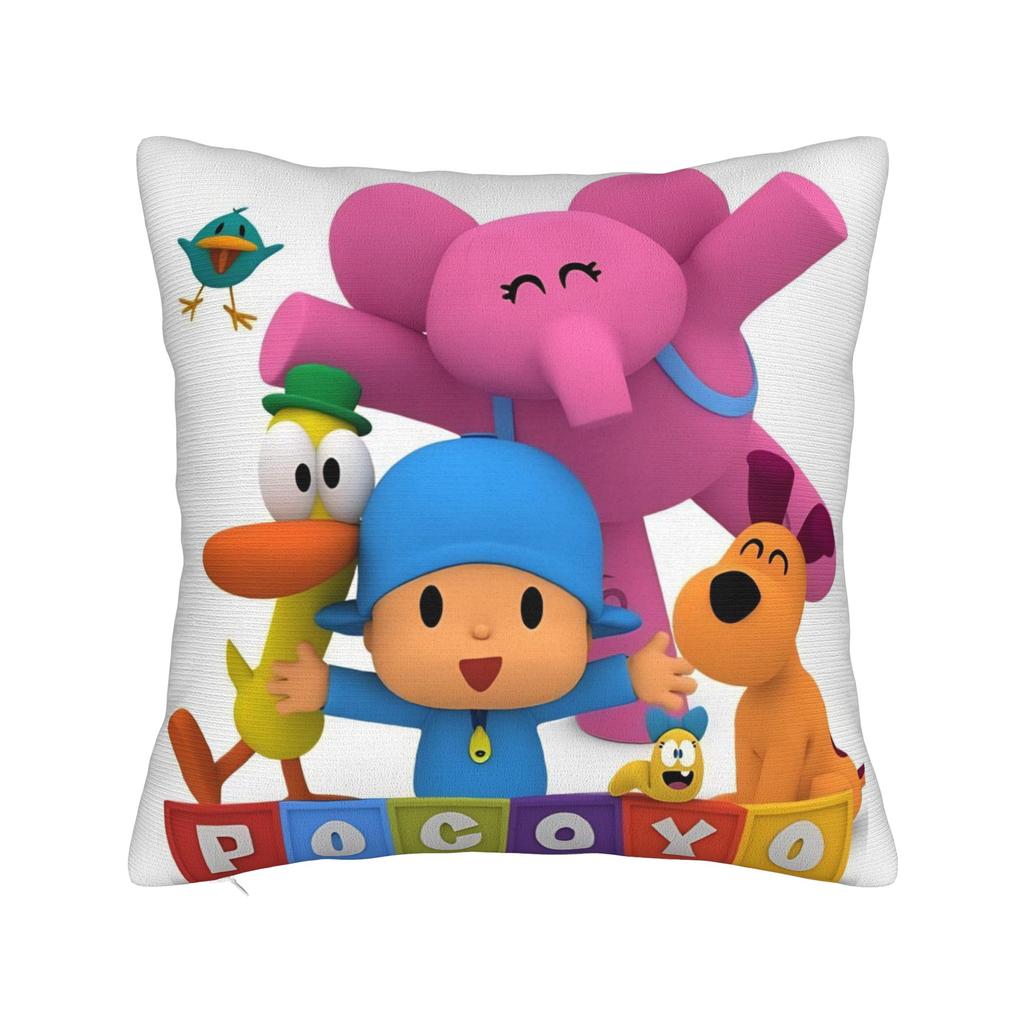 Decorative Pillow Cover Pocoyoes Cartoon Comdy Stuff Home  Throw Pillow Case Cover Drop Shipping Multi-Size