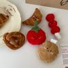 Simulation Food Funny Tomato Duckbill Clip Pretzel Cartoon Side Clip Interesting Back Clip  Daily