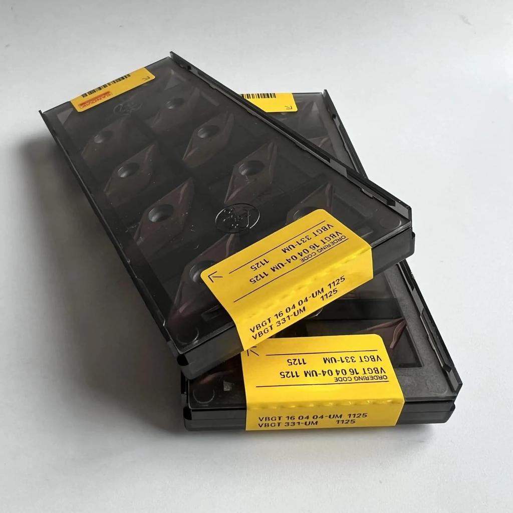 Original Sandvik / VBGT160404-UM 1125 CNC Lathe Carbide Blade Tool 10 Pcs