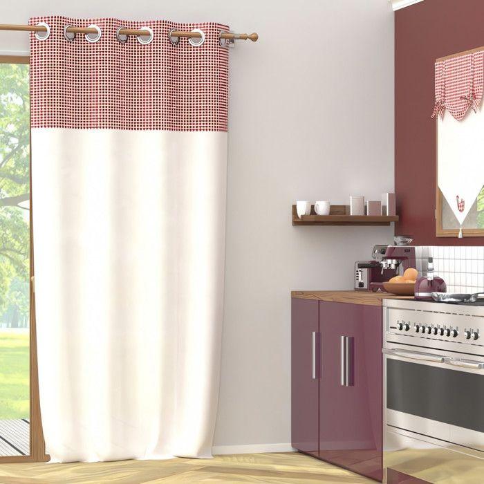 Cotton Voile with Eyelets 135x250 Cm PAULETTE, by Soleil d'Ocre