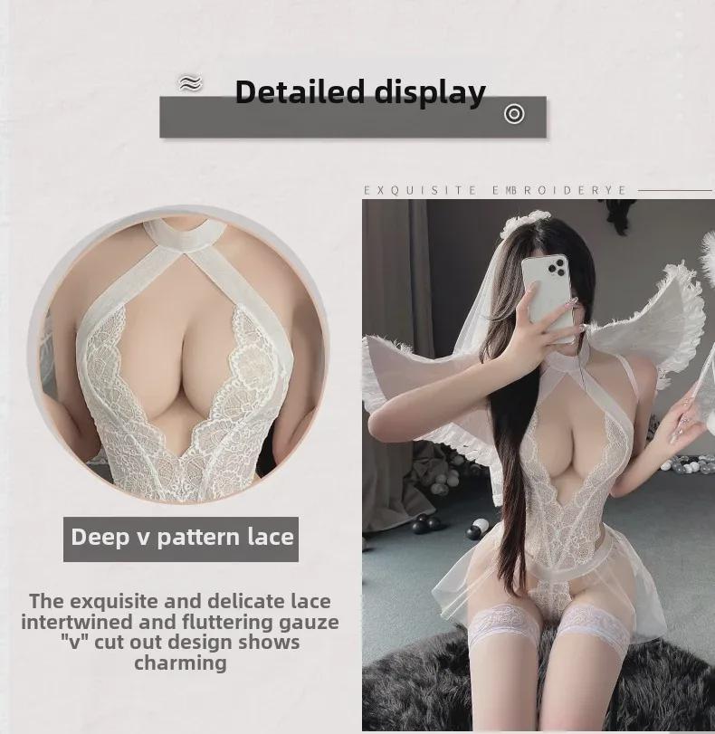 Сексуальное кружевное нижнее белье с глубоким V-образным вырезом от Manyan Valentine 8711