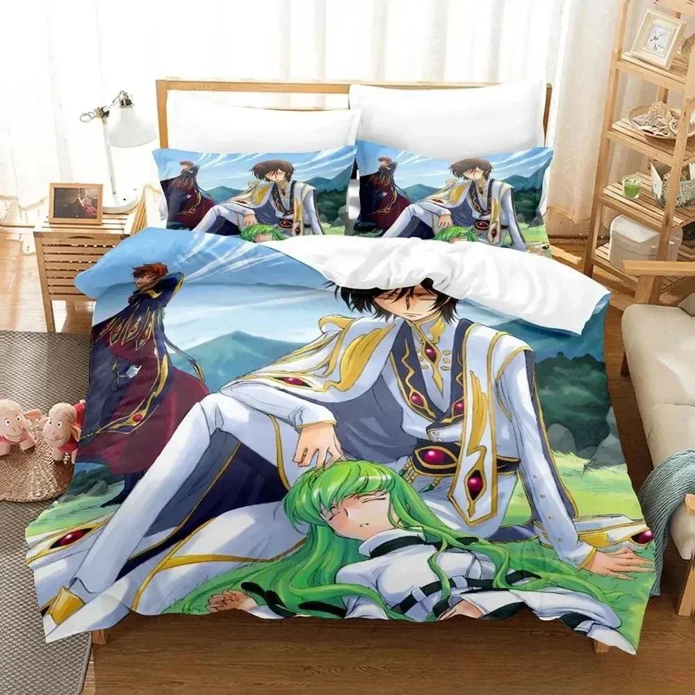 Дом Гостиная CODE GEASS Уютное Одеяло Пододеяльник Наволочка Комплект Постельного Белья Детская Спальня Декор Домашний Текстиль