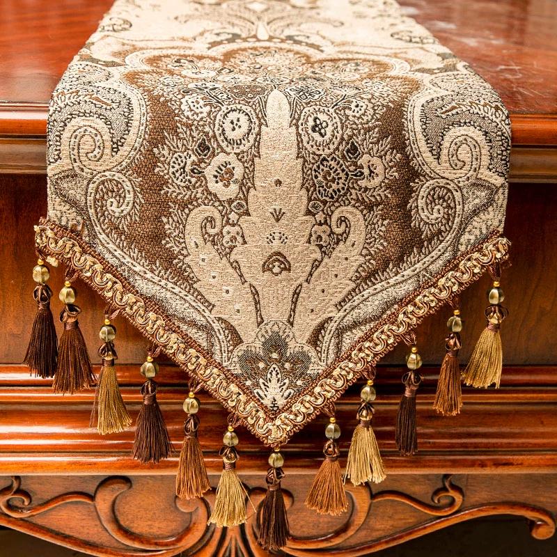 Новый винтажный роскошный настольный флаг, хит продаж, скатерть для гостиной в сельском стиле, европейский высококачественный пылезащитный журнальный столик, полотенце, чехол для ТВ-шкафа