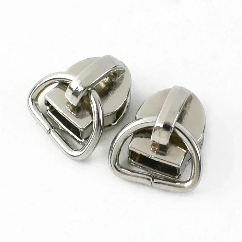 10/20/30 шт. Meetee 5# Слайдер для нейлоновых молний D-кольцо Пулер для молнии Одежда Сумка Головки для молний Набор для ремонта DIY Швейные аксессуары