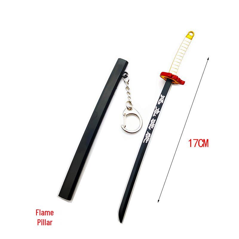 Demon Slayer Keychain: Kamado Tanjiro Nichirin Sword - Water, Insect, Flame Pillar Weapon Model Pendant