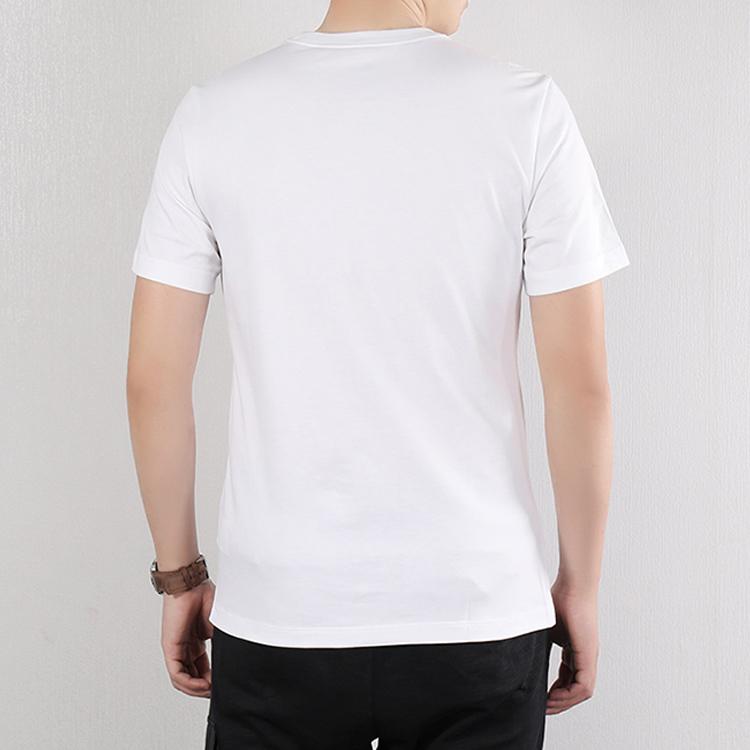 Nike Мужская футболка с коротким рукавом с мозаичным принтом и логотипом, белые топы CI9852-100