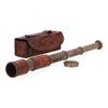 Sailor's Nautical Hand-Held Pirate Brass Carving Telescope Comes With Leather Box