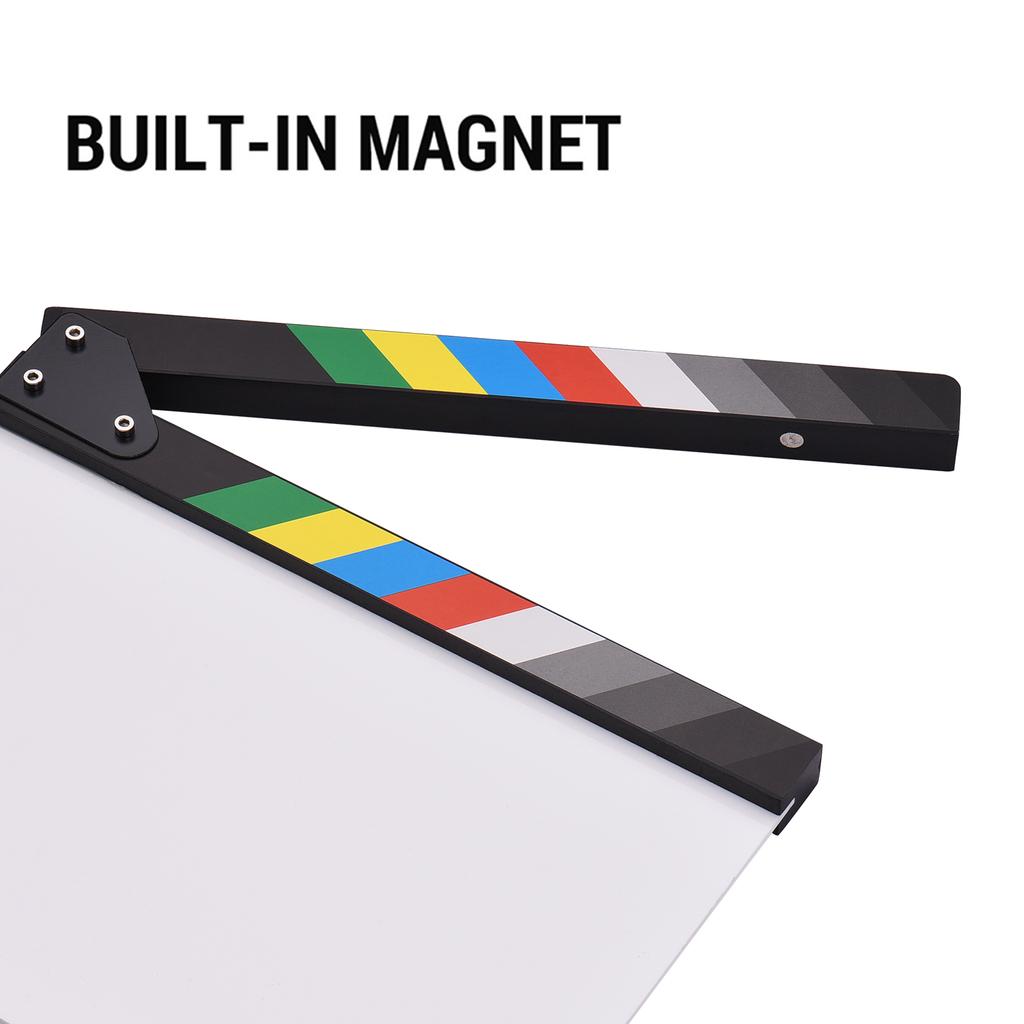 30 * 24cm/ 12 * 9in Acrylic Film Clapboard Movie Directors Clapper Board Slate Cut Action Scene