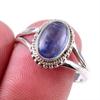 Натуральный кианит драгоценный камень ручной работы 925 пробы серебро подарок кольцо S.9 F6D64