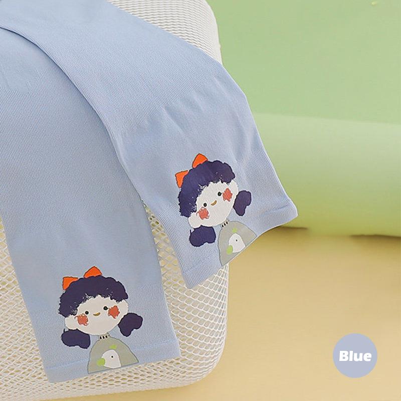 Летний солнцезащитный рукав, многоцветная защита рук для защиты от комаров, езда, мультяшная леди, вождение, ледяной шелк