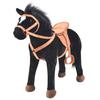 VidaXL Plush Toy Black Horse 91310