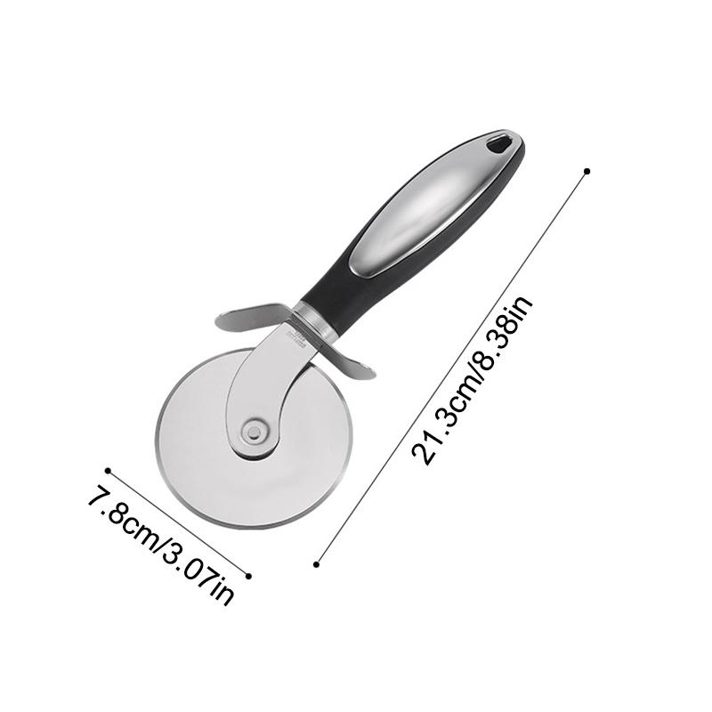 Колесо для пиццы, нож для пиццы из нержавеющей стали, колесо для пиццы, легко режется и чистится, подходит для резки корок, пирогов и многого другого