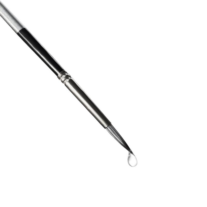 Набор из 24 нейлоновых кистей для рисования с холщовым скручивающимся чехлом для гуаши, акварели и масляной живописи