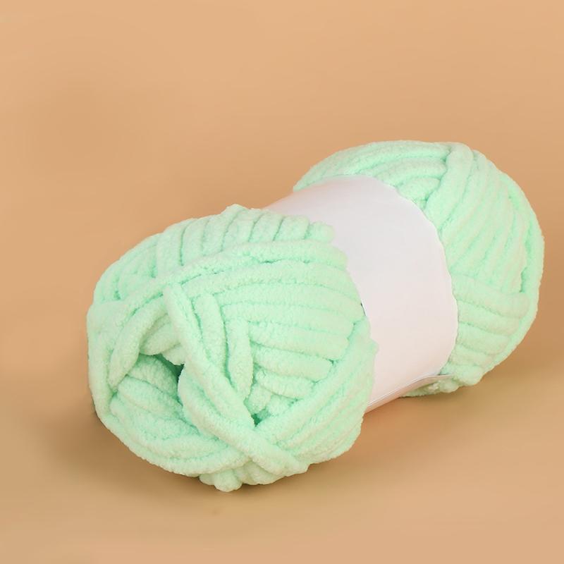 50g/ball Ice Strip Thread Yarn Colorful Coarse Wool Thread Chenille Thick Yarn for Hand Knitting DIY Crochet Scarf Hat Bib