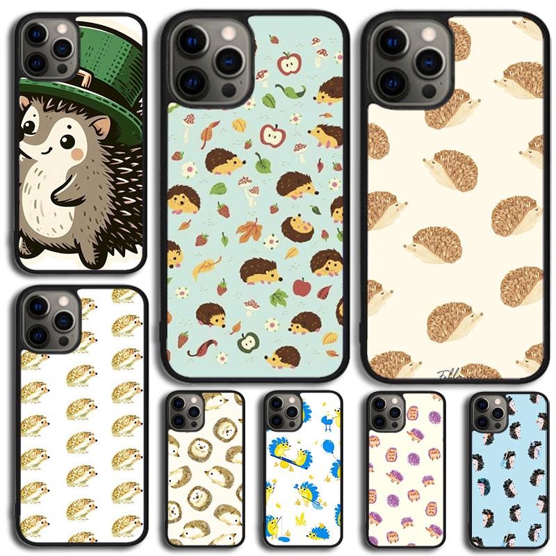 Cute Hedgehog soft Phone Case For IPhone 18 17 Air 15 16e 14 13 Pro Max Coque 12 11 Pro Max PLUS cover