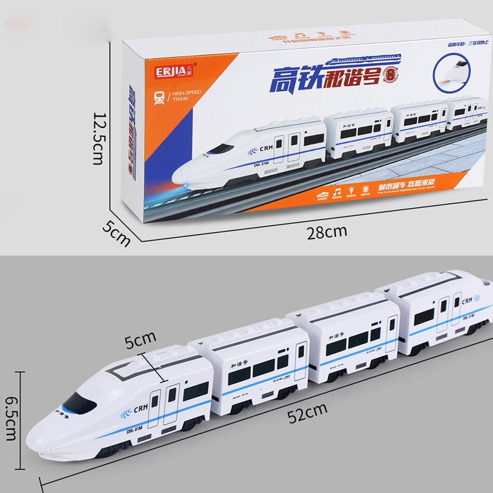 With Sound Light High-speed Railway Train Toys Simulation Harmony Rail-car  Child Toy