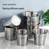 Xihe Stainless Steel Utility Bucket, No Lid