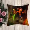 Аниме Подушка Наволочка Crash Bandicoot x Декоративная Наволочка Подушки для дивана Осенний декор Наволочки Украшение для автомобиля