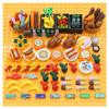 BrickBounty City Food Building Block Picnic Kitchen and Dining Room DIY Ice Cream and Fish 188-Piece Set, Toy, Parts, Cup, Cake, Turkey, Banana,