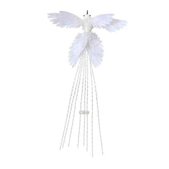 Искусственные Блестящие Птицы Рождественское Украшение для Елки Реалистичный Колибри с Искусственным Длинным Хвостом