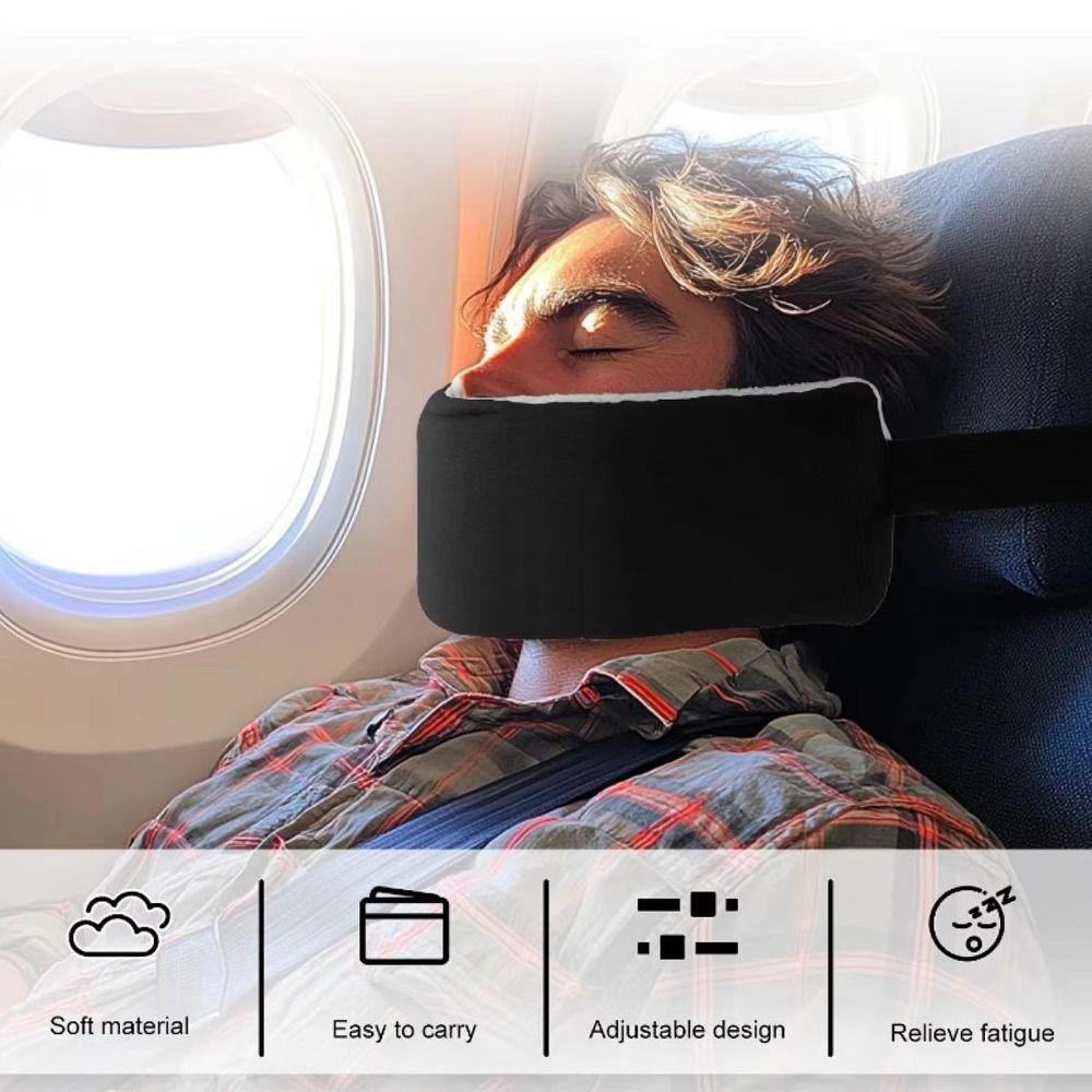 Adjustable Buckles Head Support Strap Portable Neck Support Band Airplane Travel Pillow Cervical
