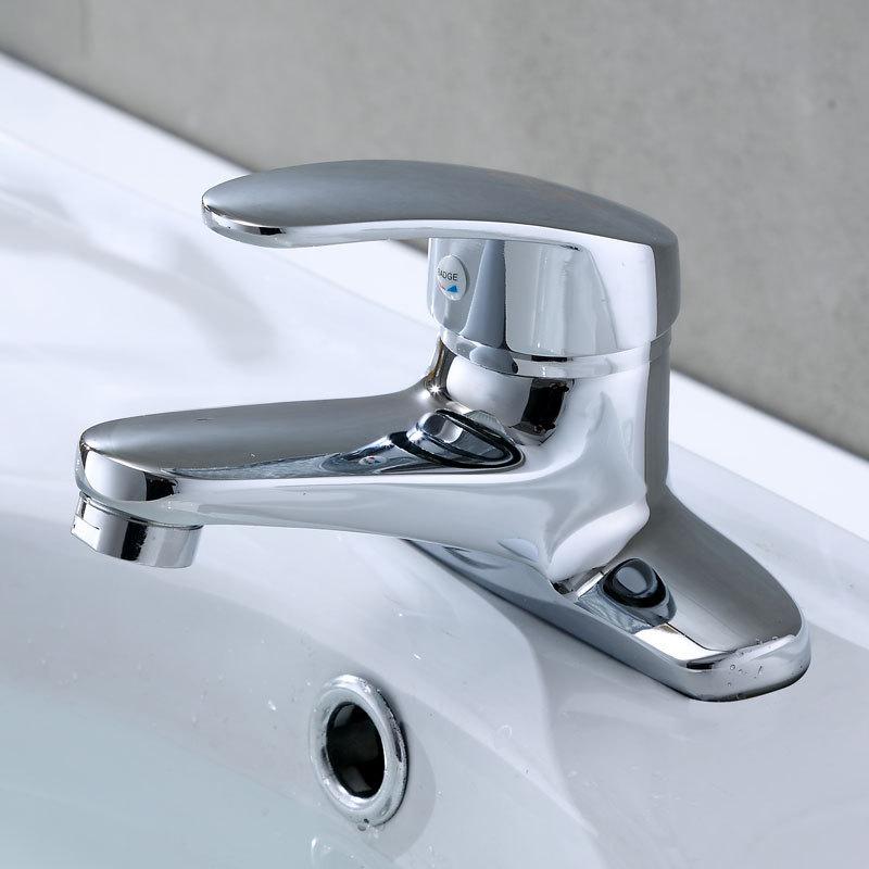 Modern Single-Hole Bathroom Basin Tap New Double Couplet Sink Mixer with Ceramic Valve Single Handle Lever Price