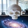 Декорация в виде черепа с защелкой для крепления на край монитора 3D-печатная миниатюрная фигурка черепа для края экрана компьютера/телевизора Уникальное готическое настольное украшение