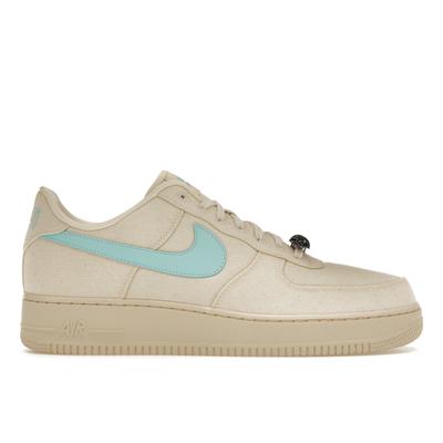 RTFKT x Air Force 1 Low Human Унисекс Кроссовки Кремовый Натуральный Балтийский-Синий FQ3954-100