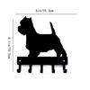Вешалка для ключей West Highland Terrier Westie Dog - 6 дюймов/9 дюймов металлическая настенная картина Идеальный подарок для любителей собак породы Вести