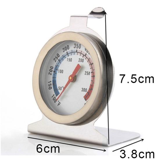 Stainless Steel Stand Oven Thermometer Food Up Dial Meats Temperature Gauge