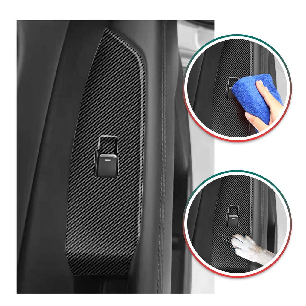 New Mazda Door Switch Panel Protective ABS Interior Parts [LFOTPP] CX-8 Cover, Scratch-Resistant Cover, Material, Garnish, Vehicle-Specific Design,