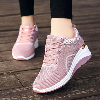 Весенне-осенние спортивные туфли на шнуровке для женщин Новинки в трендах 2025 Предлагают эстетичную 39 Повседневную Легкую на высокой платформе Женскую обувь