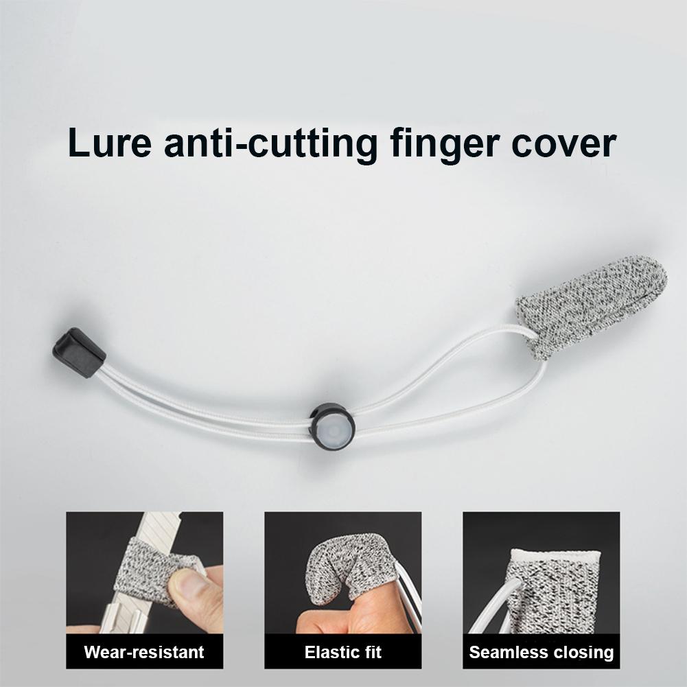 1PC Lure Single Fingerstall Wear Resistant Cut Protection Control Line Long Shot Fishing Gloves Outdoor Fishing Accessories