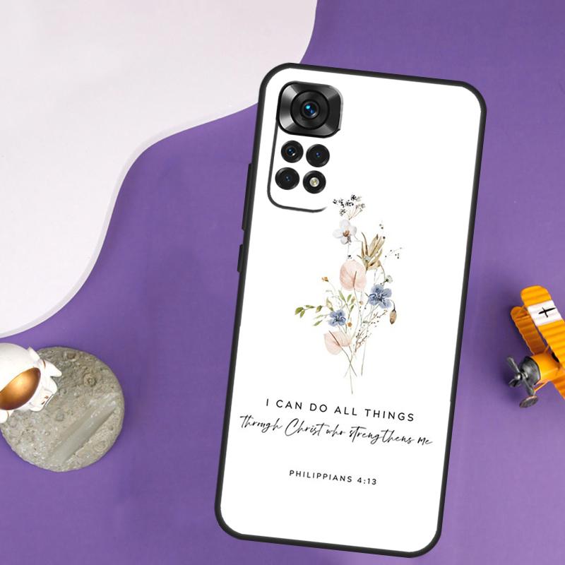 Bible Verse Case For Xiaomi Redmi Note 13 Pro 14 12 9 10 11 Pro 10S 11S 12S Redmi 14C 13C 10C 12C Cover