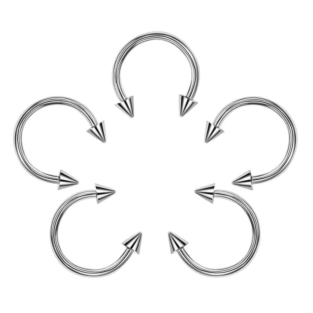 Simplicity Lip Labret Ring Clicker Piercings Tragus Nose Hoop Ear Stud Septum Surgical Steel Cartilage Seamless Body Jewelry Titanium Steel Sexy