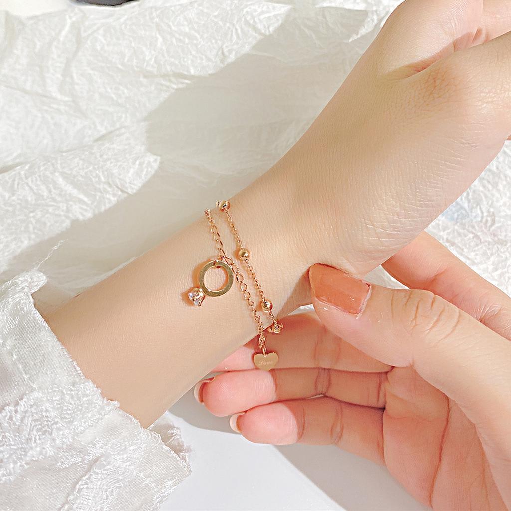 OPK Женский простой браслет из титановой стали LOVE