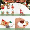 12Pcs/Set Christmas Gingerbread Man Ornaments for Home New Year Gift Christmas Tree Hanging Decorations Pendants