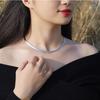 Women's Sterling Silver Necklace Snake Bones Chain S925 High-Grade Niche Clavicle Chain Necklace