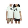 T-Shirt With SB Letter Logo Round Neck Casual Pullover Short Sleeve Kids Tops Light-Green FN9673-394