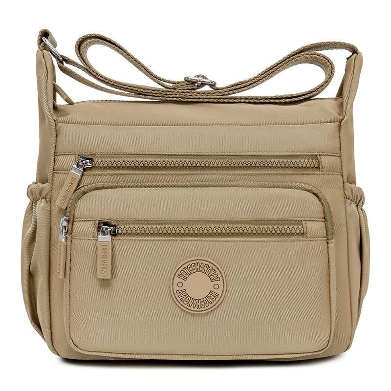 Нейлоновая женская сумка многослойная сумка для мамы большая вместимость сумка через плечо легкая водоотталкивающая сумка кросс-боди