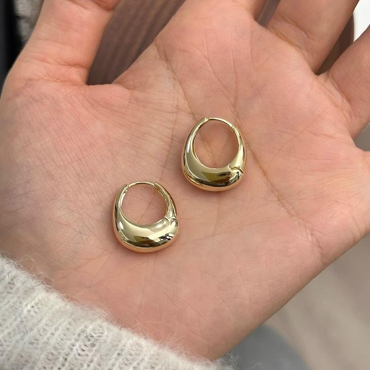 Винтажные круглые серьги из стерлингового серебра 925 пробы для женщин, модные металлические серьги-кольца, ювелирные изделия, предотвращающие аллергию, аксессуары для вечеринок, подарки